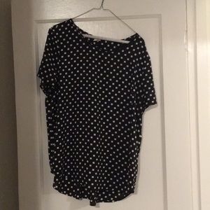 Black and white square top